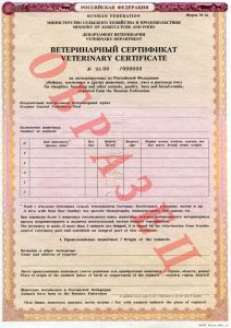 ветеринарный сертификат ЕС