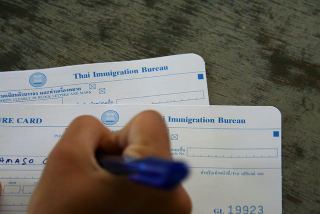 Как заполнить миграционную карту Таиланда