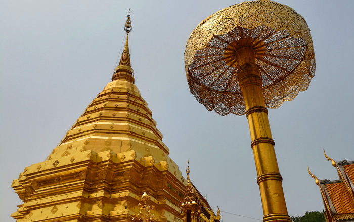 Храм Дои Сутхеп (Wat Phrathat Doi Suthep) в Чиангмай.